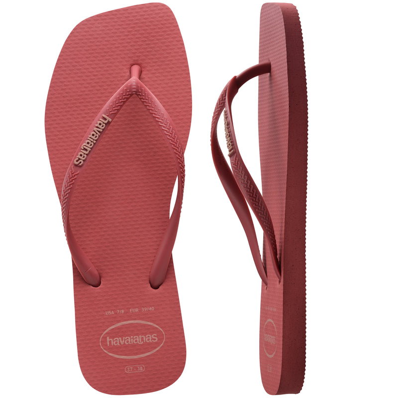 Havaianas Square Logo Pop Up Flip Flops-Pau Brasil