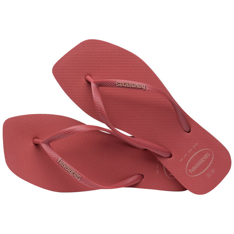 Havaianas Square Logo Pop Up Flip Flops-Pau Brasil