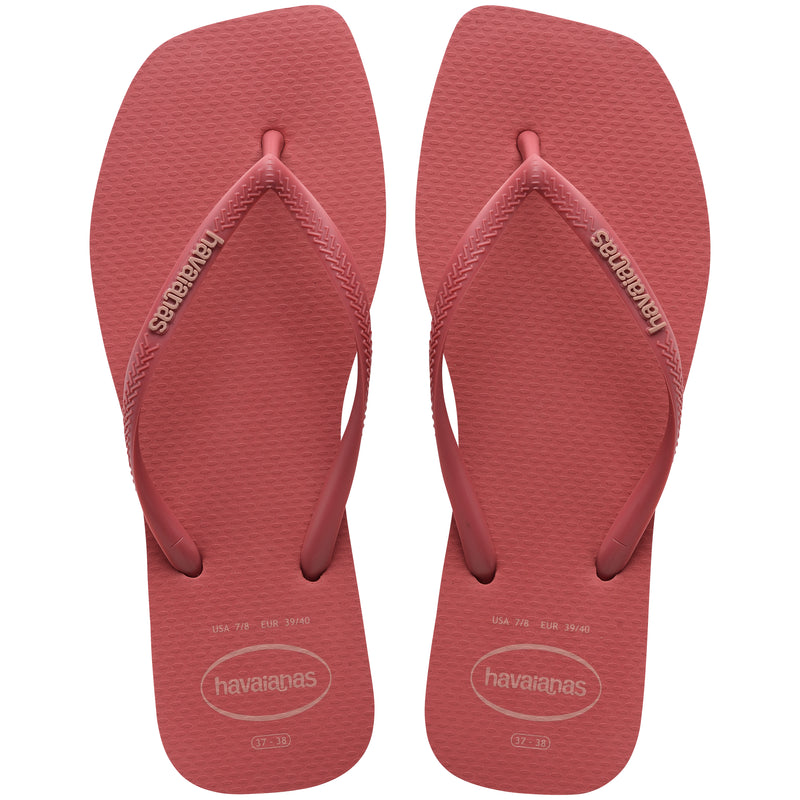 Havaianas Square Logo Pop Up Flip Flops-Pau Brasil