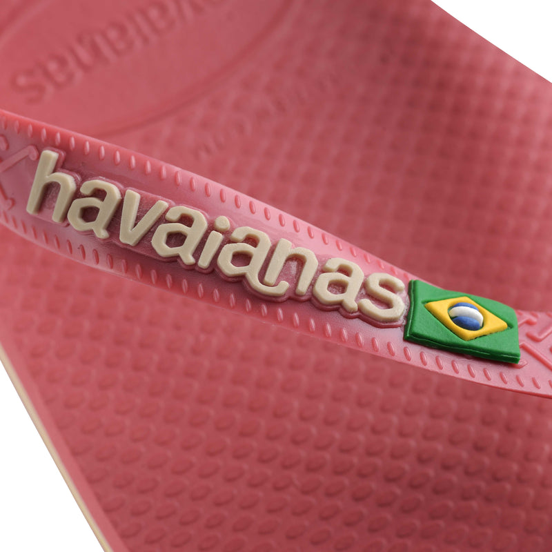 Havaianas Brasil Logo Flip Flops-Pau Brasil