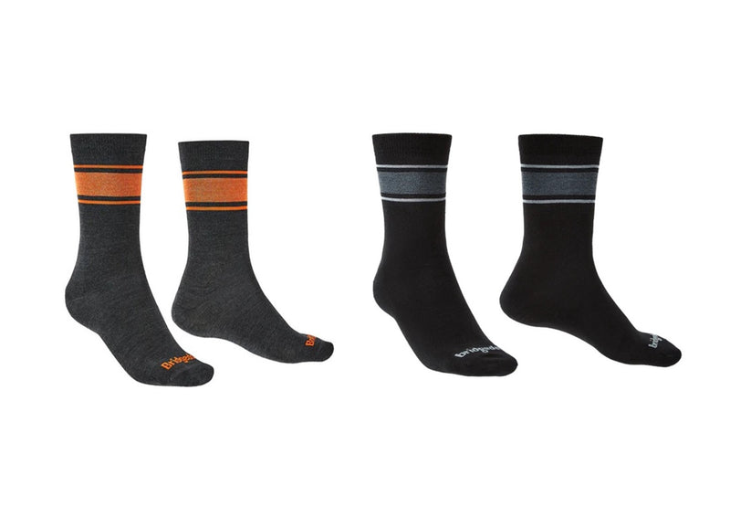 Bridgedale Men's Ultralight Merino Performance Boot Sock-Assorted Colours