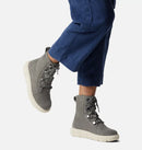 Sorell Women's Sorel Explorer III Joan Waterproof Boots-Quarry, Chalk