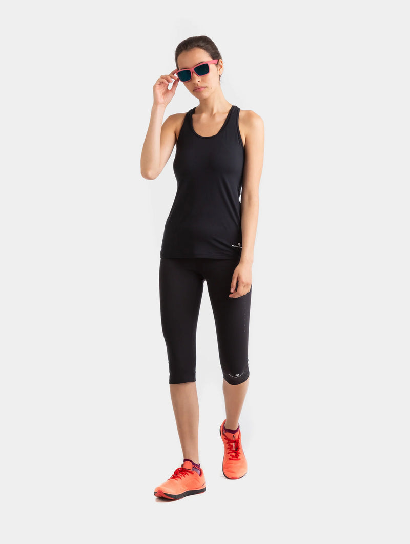 Ronhill Women's Core Tank-Black/Bright White