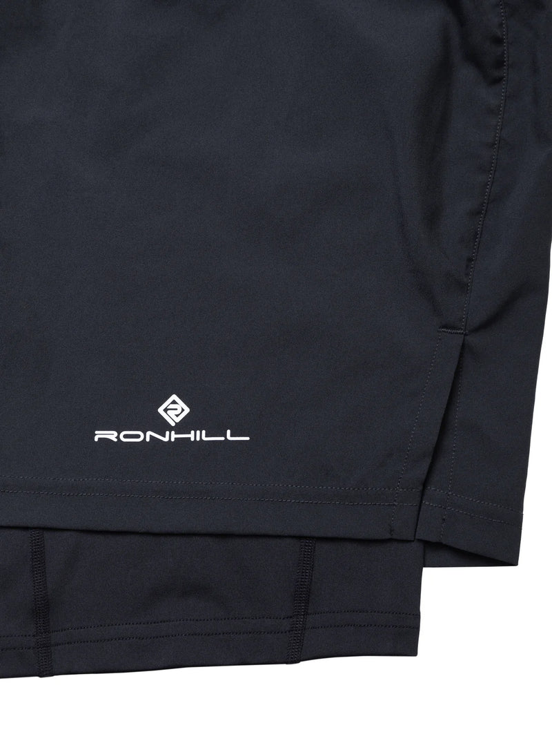 Ronhill Men's Tech 5" Twin Short-All Black