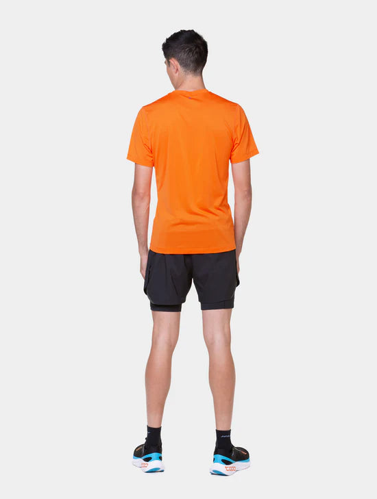 Ronhill Men's Tech Reflect 5" Twin Short-Black/Reflect
