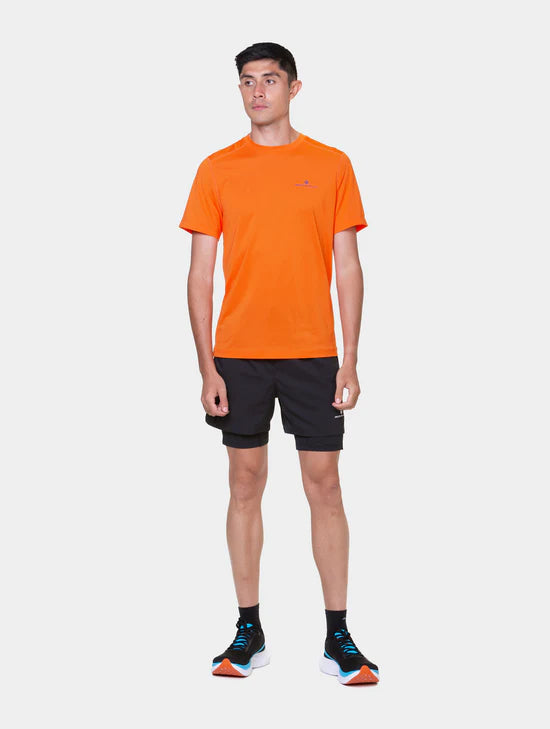 Ronhill Men's Tech Reflect 5" Twin Short-Black/Reflect