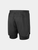 Ronhill Men's Tech 5" Twin Short-All Black