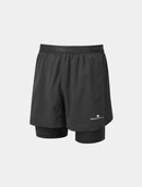 Ronhill Men's Tech 5" Twin Short-All Black