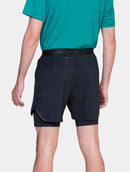 Ronhill Men's Tech 5" Twin Short-All Black