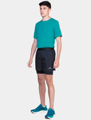 Ronhill Men's Tech 5" Twin Short-All Black