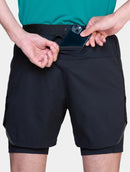 Ronhill Men's Tech 5" Twin Short-All Black
