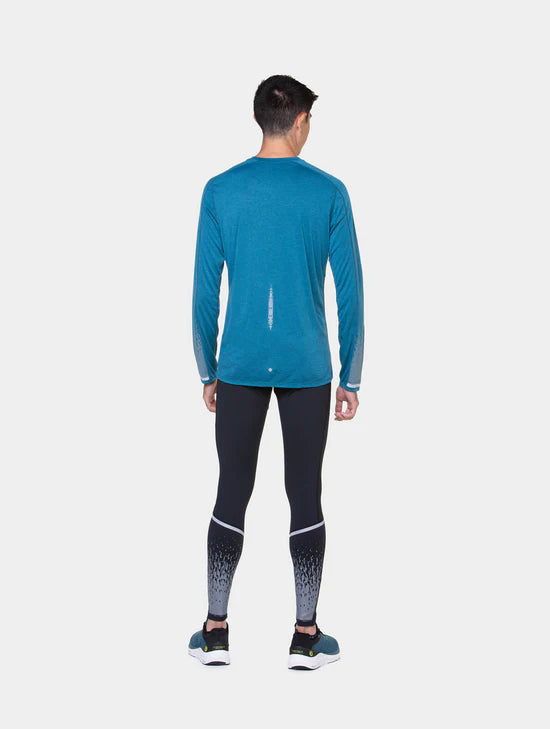 Ronhill Men's Tech Reflect L/S Tee-Deep Teal/Reflect