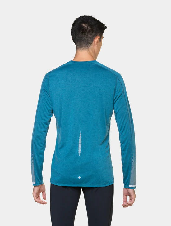 Ronhill Men's Tech Reflect L/S Tee-Deep Teal/Reflect