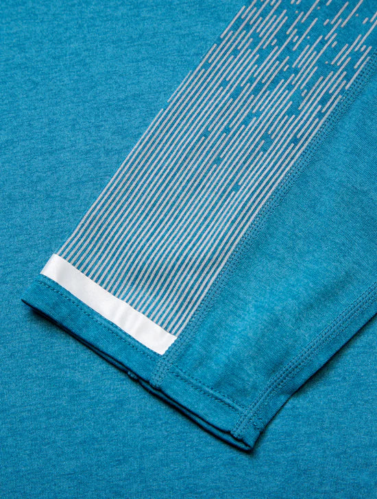 Ronhill Men's Tech Reflect L/S Tee-Deep Teal/Reflect