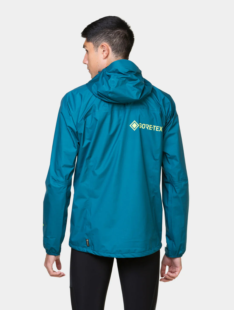 Ronhill Men's Tech GORE-TEX® Mercurial Jacket-Deep Teal/Acid