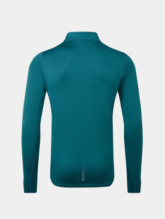 Ronhill Men's Tech Winter 1/2 Zip-Deep Teal/Acid