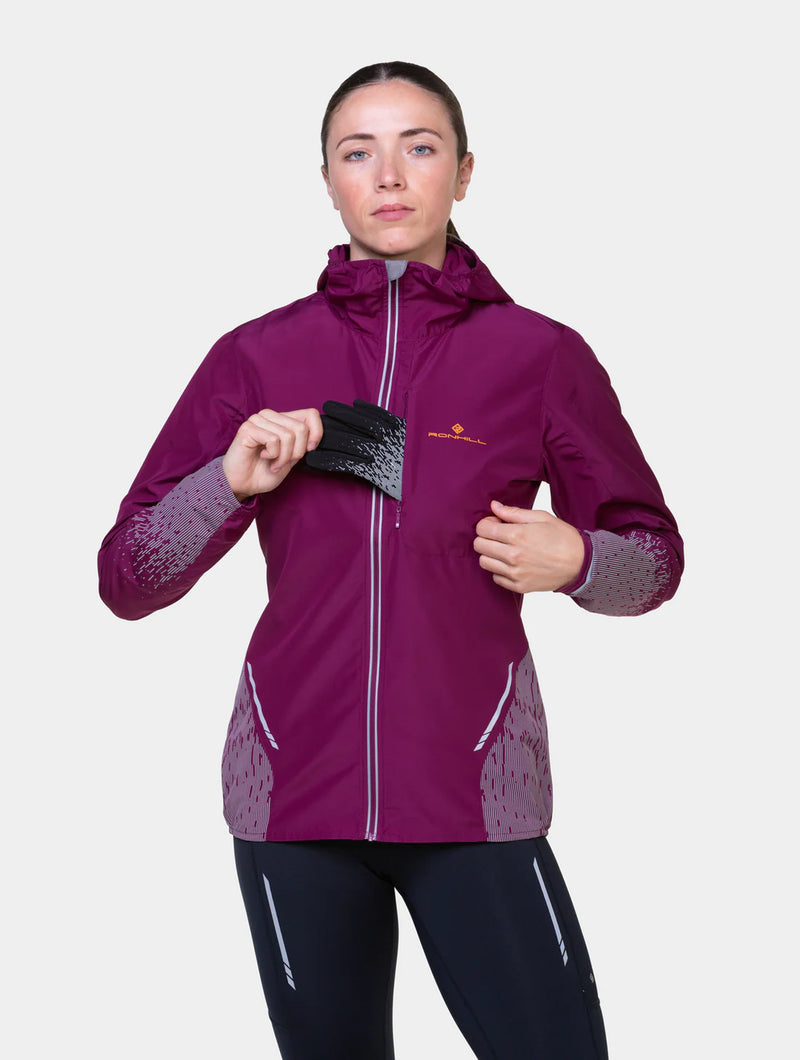 Ronhill Women's Tech Reflect Jacket-Blackcurrant/Reflect