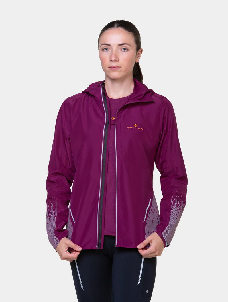 Ronhill Women's Tech Reflect Jacket-Blackcurrant/Reflect