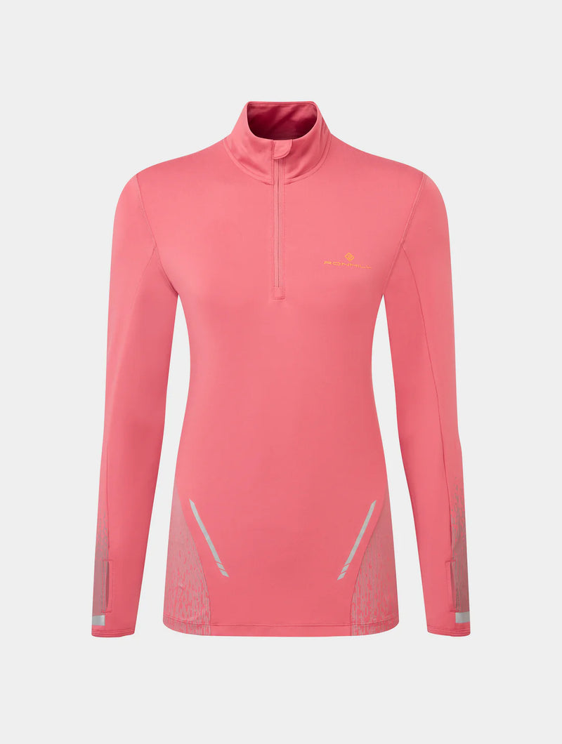 Ronhill Women's Tech Reflect 1/2 Zip-Salsa/Reflect