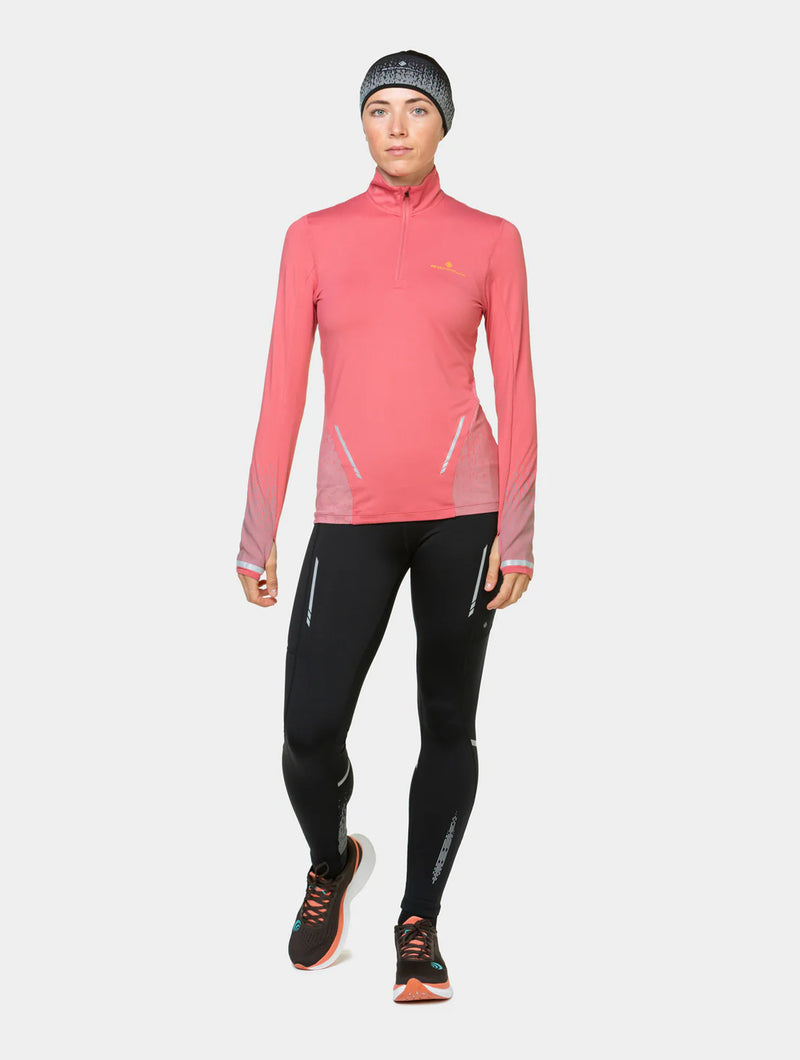 Ronhill Women's Tech Reflect 1/2 Zip-Salsa/Reflect