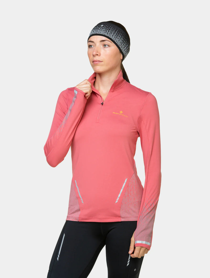 Ronhill Women's Tech Reflect 1/2 Zip-Salsa/Reflect