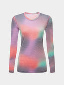 Ronhill Women's Tech Golden Hour L/S Tee-Multi Glow