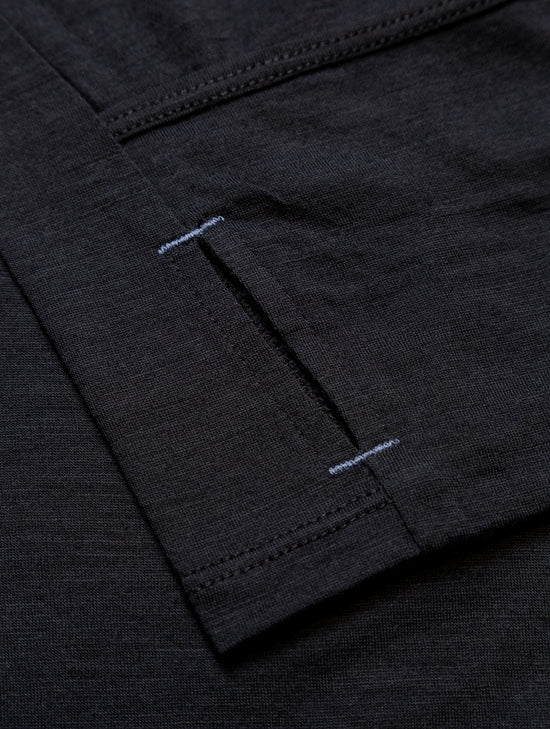 Ronhill Men's Tech Merino 1/2 Zip-Black/Lake