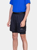 Ronhill Men's Tech 7" Twin Short-All Black