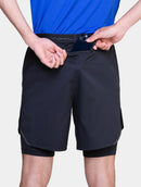 Ronhill Men's Tech 7" Twin Short-All Black