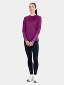 Ronhill Women's Tech Reflect L/S Tee-Blackcurrant/Reflect