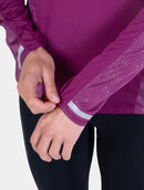 Ronhill Women's Tech Reflect L/S Tee-Blackcurrant/Reflect