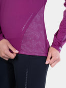 Ronhill Women's Tech Reflect L/S Tee-Blackcurrant/Reflect