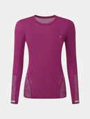 Ronhill Women's Tech Reflect L/S Tee-Blackcurrant/Reflect