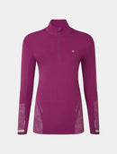 Ronhill Women's Tech Reflect 1/2 Zip-Blackcurrant/Reflect