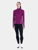 Ronhill Women's Tech Reflect 1/2 Zip-Blackcurrant/Reflect