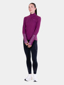 Ronhill Women's Tech Reflect 1/2 Zip-Blackcurrant/Reflect