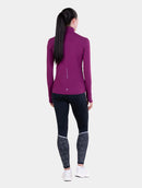 Ronhill Women's Tech Reflect 1/2 Zip-Blackcurrant/Reflect