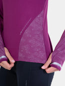 Ronhill Women's Tech Reflect 1/2 Zip-Blackcurrant/Reflect