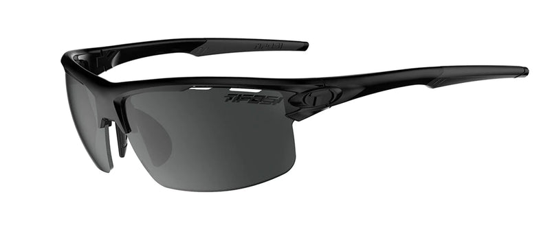 Tifosi Rivet Sunglasses-Blackout Smoke/AC Red/Clear