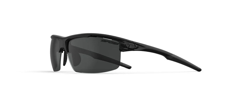 Tifosi Rivet Sunglasses-Blackout Smoke/AC Red/Clear