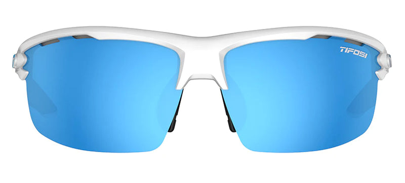 Tifosi Rivet Interchangeable Lens Sunglasses in Matte White/Clarion Blue/AC Red/Clear