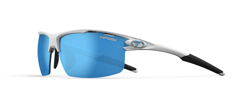 Tifosi Rivet Interchangeable Lens Sunglasses in Matte White/Clarion Blue/AC Red/Clear