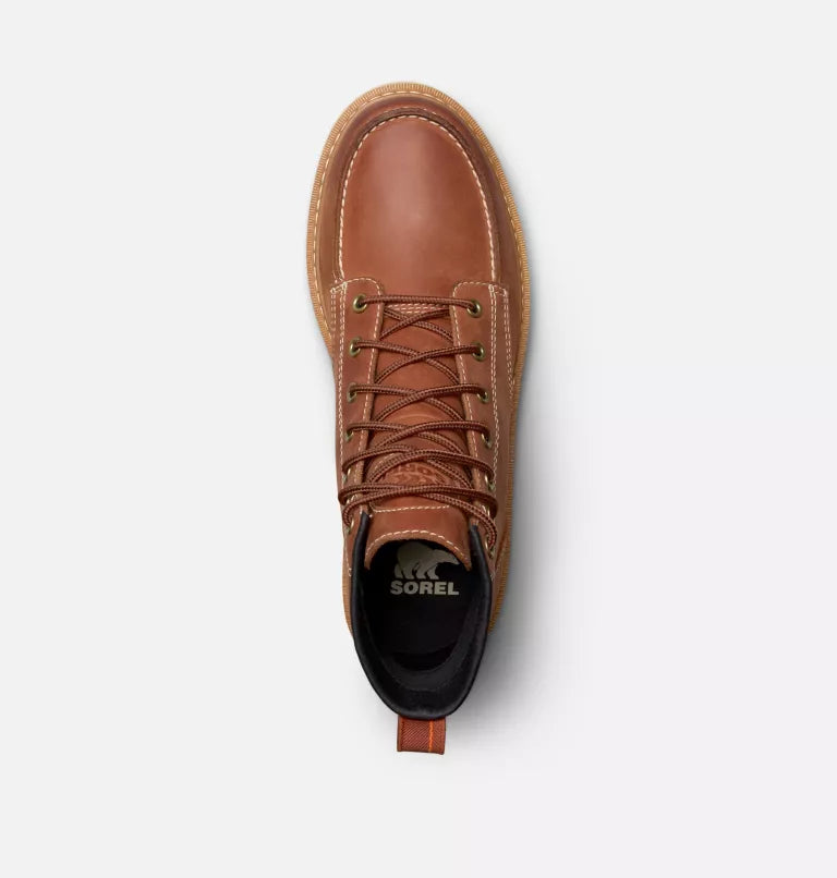 Sorel Men's Slabtown 62' Moc Waterproof Boots-Rustic Brown, Ceramic