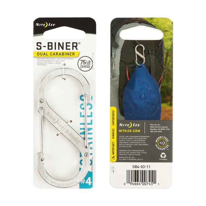 NiteIze S-Biner Dual Carabiner Stainless Steel