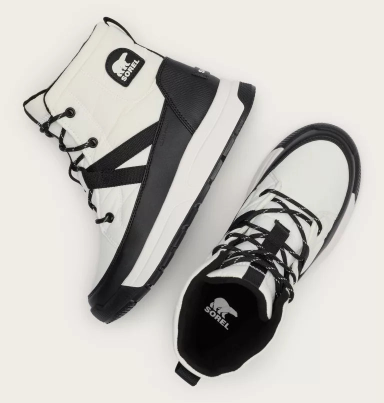 Sorel Women's WHITNEY III Mid Waterproof Boots-Sea Salt, Black