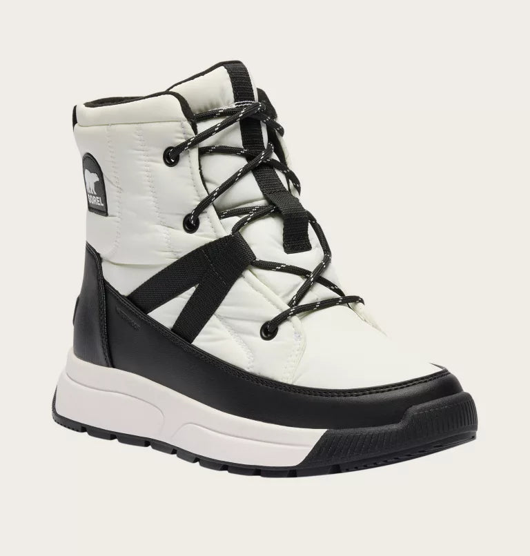 Sorel Women's WHITNEY III Mid Waterproof Boots-Sea Salt, Black