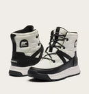 Sorel Women's WHITNEY III Mid Waterproof Boots-Sea Salt, Black