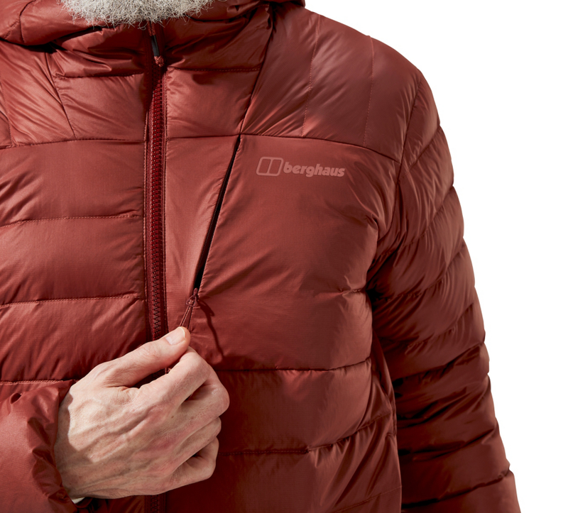 Berghaus Men's Silksworth Hooded Down Insulated Jacket-Red