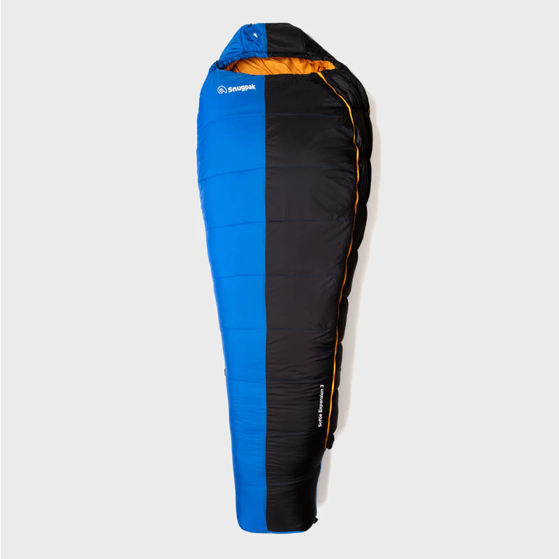 Snugpak Softie Expansion 3 Sleeping Bag-Left Side Zip-Azure/Black