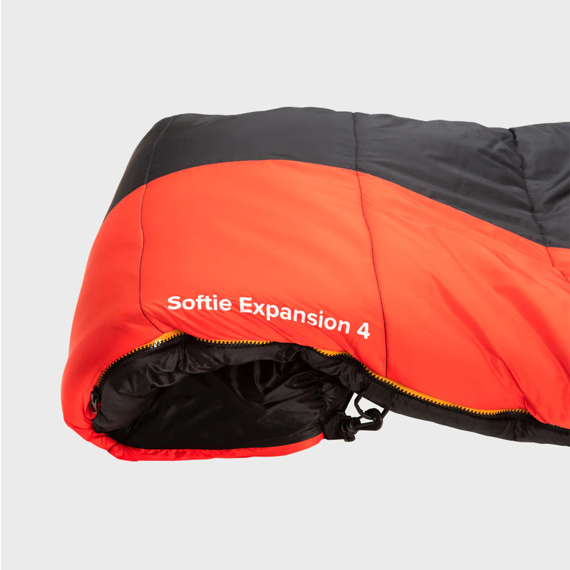 Snugpak Softie Expansion 4 Sleeping bag-Left Side Zip-Black/Red